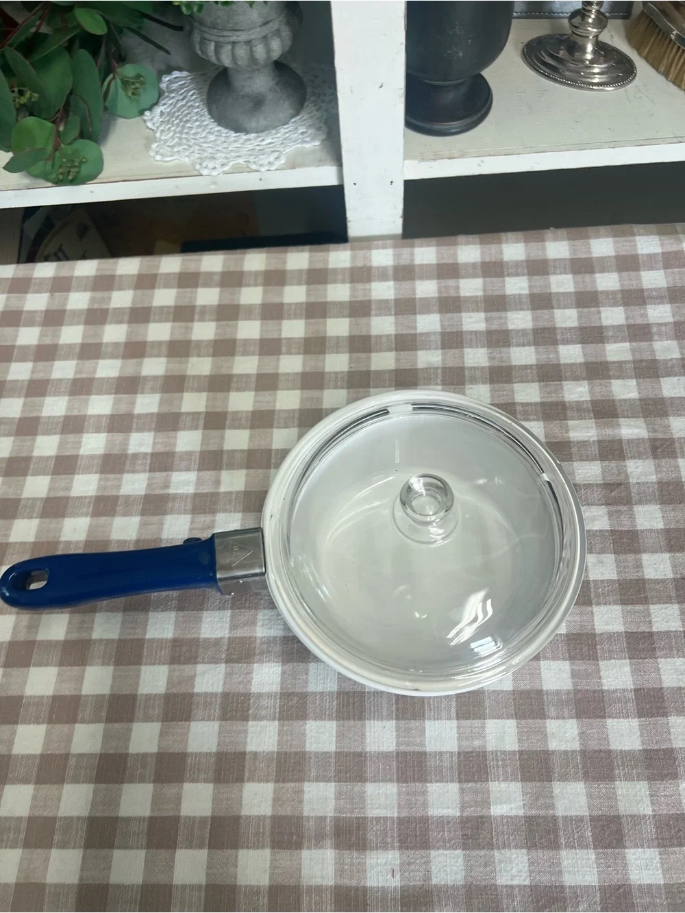 Princess house nouveau cookware 2 quart with handle and glass lid
